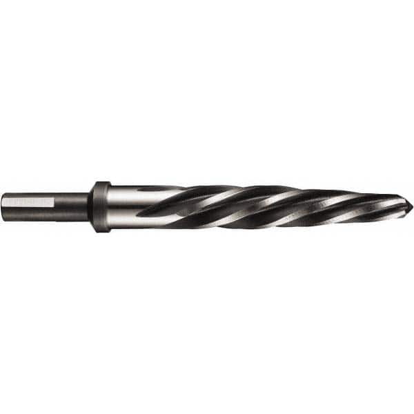 DORMER - 5/8" Reamer Diam, 1/2" Diam Straight Shank, 4-1/4" Flute, Car Reamer - Industrial Tool & Supply