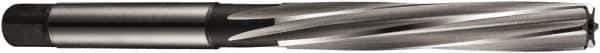 DORMER - 0.197" Diam, Straight Shank, 44mm Flute, Hand Reamer - Spiral Flute, 3.43" OAL, Left Hand Spiral, Right Hand Cut, 6 Flutes, High Speed Steel - Industrial Tool & Supply
