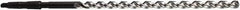 DORMER - 28mm, 3MT 130° Point High Speed Steel Taper Shank Drill Bit - Bright/Oxide Finish, 385mm Flute Length, 580mm OAL, Parabolic Flute, Series A952 - Industrial Tool & Supply