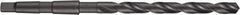 DORMER - 46mm, 4MT 118° Point High Speed Steel Taper Shank Drill Bit - Oxide Finish, 310mm Flute Length, 459mm OAL, Spiral Flute, Series A350 - Industrial Tool & Supply