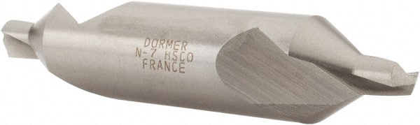 DORMER - #7 60° Incl Angle Cobalt Combo Drill & Countersink - Industrial Tool & Supply