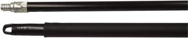 Weiler - 60 x 15/16" Metal Squeegee Handle - Threaded Connection, Black - Industrial Tool & Supply
