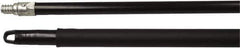 Weiler - 60 x 15/16" Metal Squeegee Handle - Threaded Connection, Black - Industrial Tool & Supply