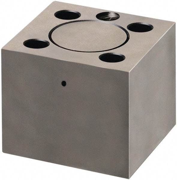 Dayton Lamina - 1/2" Shank Diam, 1-1/2" Base Length x 1-1/2" Base Width x 1-1/4" Base Height, 5/16-18 Thread, Alloy Steel Mold Punch Retainer - 5/16" Dowel Diam, 7/8" Length Between Dowel & Screw, 1-1/2" Thread Length, Ball Lock - Industrial Tool & Supply