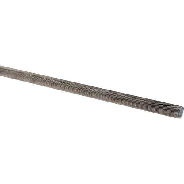 Value Collection - 1-14 UNF (Fine), 3' Long, Stainless Steel Threaded Rod - 3' Long - Industrial Tool & Supply