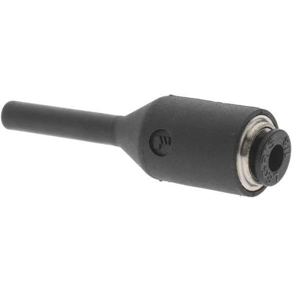 Parker - 1/8" Tube Outside Diam, Plastic Push-to-Connect Tube Stem Adapter - 290 Max psi - Industrial Tool & Supply