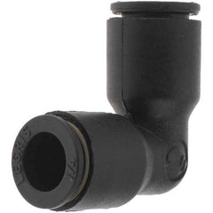 Parker - 1/4" Outside Diam, 1/4 Thread, Push-to-Connect Union Elbow - Industrial Tool & Supply