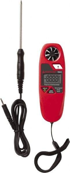 Amprobe - 1.1 to 20 m/Sec Air Anemometer - 158°F Max - Industrial Tool & Supply