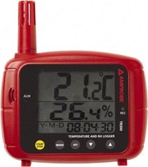 Amprobe - -4 to 158°F, 0 to 1% Humidity Range, Temp & Humidity Recorder - 3% Relative Humidity Accuracy, 0.1° Resolution - Industrial Tool & Supply