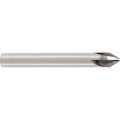 Seco - 3mm Diam 3 Flute Single End Solid Carbide Chamfer Mill - Industrial Tool & Supply