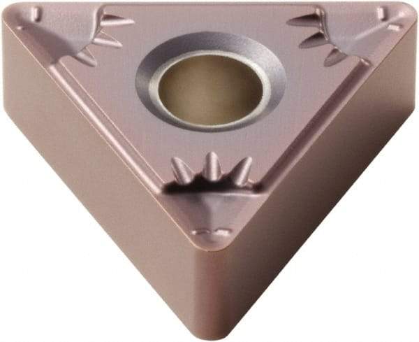 Seco - TNMG331 F5 Grade TH1000 Carbide Turning Insert - TiSiN Finish, 60° Triangle, 3/8" Inscr Circle, 3/16" Thick, 1/64" Corner Radius - Industrial Tool & Supply
