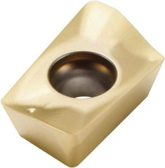 Seco - XOMX10T302 M06 Grade F40M Carbide Milling Insert - TiAIN/TiN Finish, 5/32" Thick, 6.9mm Inscribed Circle, 0.2mm Corner Radius - Industrial Tool & Supply