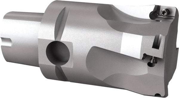 Seco - 44mm Cut Diam, 9mm Max Depth of Cut, 60mm OAL, Indexable Square Shoulder End Mill - Multiple Insert Styles, C4 Modular Connection, 90° Lead Angle, Through Coolant, Series Turbo 10 - Industrial Tool & Supply