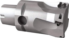 Seco - 44mm Cut Diam, 9mm Max Depth of Cut, 60mm OAL, Indexable Square Shoulder End Mill - Multiple Insert Styles, C4 Modular Connection, 90° Lead Angle, Through Coolant, Series Turbo 10 - Industrial Tool & Supply