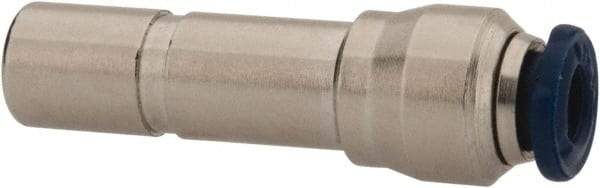 Value Collection - 5/32" Outside Diam, Nickel Plated Brass Push-to-Connect Straight Reducer - 250 Max psi, Tube to Stem Connection, Buna O-Ring - Industrial Tool & Supply