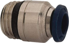 Value Collection - 5/32" Outside Diam, 10-32 Universal, Nickel Plated Brass Push-to-Connect Tube Male Connector - 250 Max psi, Tube to Universal Thread Connection, Buna O-Ring - Industrial Tool & Supply
