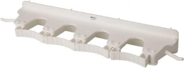 Vikan - 22 Lb Capacity, 3-5/32" Projection, Polypropylene/Rubber Wall Strip Organizer - 15-1/2" OAL - Industrial Tool & Supply