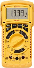 Amprobe - 2670787, CAT IV, 1,000 VAC, 1,500 VDC, Digital True RMS Auto Ranging Manual Ranging Multimeter - 40 mOhm, Measures Voltage, Capacitance, Current, Frequency, Resistance, Temperature - Industrial Tool & Supply