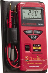 Amprobe - 3156830, CAT II, CAT 0, 600 VAC/VDC, Digital Average Responding Multimeter - 32 mOhm, Measures Voltage, Resistance - Industrial Tool & Supply