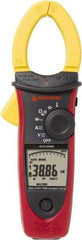 Amprobe - 3729989, CAT IV, CAT III, Digital True RMS Clamp Meter with 1.6535" Clamp On Jaws - 999.9 VAC/VDC, 999.9 AC/DC Amps, Measures Voltage, Capacitance, Current, Temperature - Industrial Tool & Supply