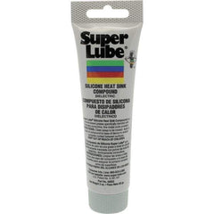 Synco Chemical - 3 oz Tube Silicone Heat-Transfer Grease - White, 450°F Max Temp, - Industrial Tool & Supply