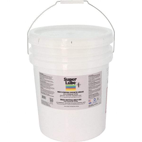 Synco Chemical - 30 Lb Pail Synthetic General Purpose Grease - Translucent White, Food Grade, 450°F Max Temp, NLGIG 1, - Industrial Tool & Supply