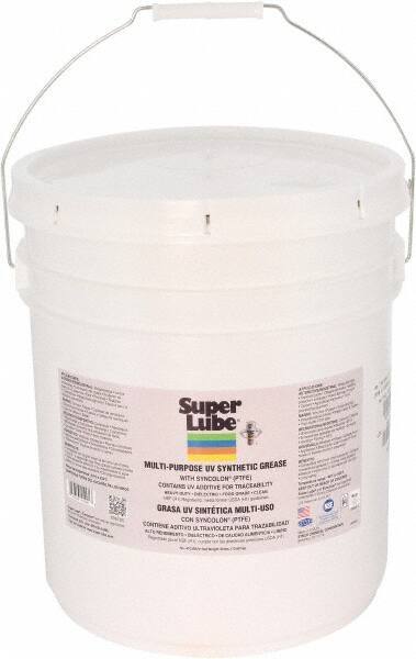 Synco Chemical - 30 Lb Pail Synthetic General Purpose Grease - Translucent White, Food Grade, 450°F Max Temp, NLGIG 2, - Industrial Tool & Supply