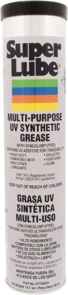 Synco Chemical - 14.1 oz Cartridge Synthetic Grease Cartridge - Translucent White, Food Grade, 450°F Max Temp, NLGIG 2, - Industrial Tool & Supply