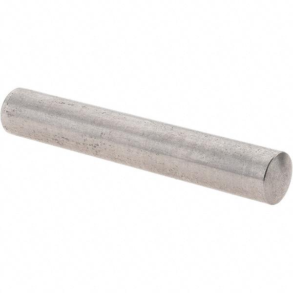 Value Collection - 8mm Diam x 50mm Pin Length 303 Stainless Steel Precision Dowel Pin - Unhardened, 1 Beveled & 1 Rounded End - Industrial Tool & Supply