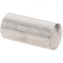 Value Collection - 5mm Diam x 10mm Pin Length 416 Stainless Steel Precision Dowel Pin - C 36-42 Hardness, 1 Beveled & 1 Rounded End - Industrial Tool & Supply