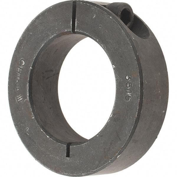 Value Collection - 35mm Bore, Steel, One Piece Clamp Collar - 2-1/4" Outside Diam - Industrial Tool & Supply
