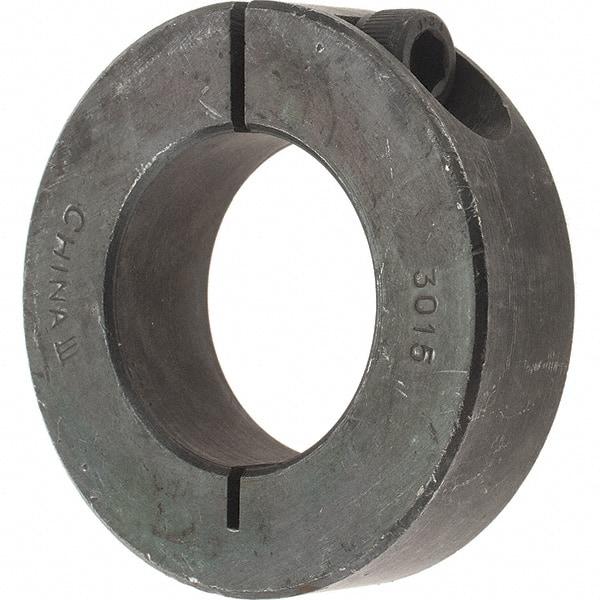 Value Collection - 30mm Bore, Steel, One Piece Clamp Collar - 2-1/8" Outside Diam - Industrial Tool & Supply