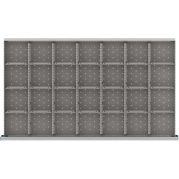 LISTA - 28-Compartment Drawer Divider Layout for 3.15" High Drawers - Industrial Tool & Supply