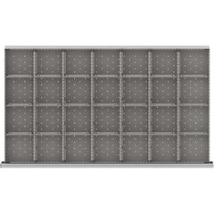 LISTA - 28-Compartment Drawer Divider Layout for 3.15" High Drawers - Industrial Tool & Supply