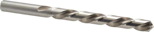 Chicago-Latrobe - 7/16" 118° High Speed Steel Jobber Drill - Bright Finish, Left Hand Cut, Spiral Flute, Straight Shank, 5-1/2" OAL, Standard Point - Industrial Tool & Supply