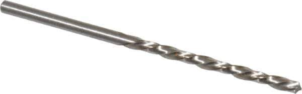 Chicago-Latrobe - #34 118° High Speed Steel Jobber Drill - Bright Finish, Left Hand Cut, Spiral Flute, Straight Shank, 2-5/8" OAL, Standard Point - Industrial Tool & Supply
