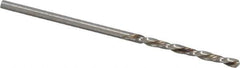 Chicago-Latrobe - #49 118° High Speed Steel Jobber Drill - Bright Finish, Left Hand Cut, Spiral Flute, Straight Shank, 2" OAL, Standard Point - Industrial Tool & Supply