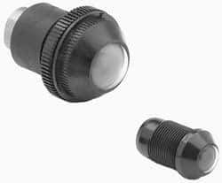 Norgren - 10-32 Female UNF Bottom Rotowink Pressure Indicator - 1 to 15 psiG, Black Unactuated Color & Red Actuated Color - Industrial Tool & Supply