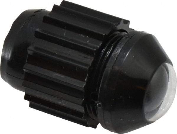Norgren - 10-32 Female UNF Bottom Rotowink Pressure Indicator - 1 to 15 psiG, Black Unactuated Color & Green Actuated Color - Industrial Tool & Supply