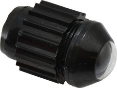 Norgren - 10-32 Female UNF Bottom Rotowink Pressure Indicator - 1 to 15 psiG, Black Unactuated Color & Green Actuated Color - Industrial Tool & Supply
