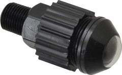 Norgren - 1/8" Male NPTF Bottom Rotowink Pressure Indicator - 15 to 150 psiG, Black Unactuated Color & Red Actuated Color - Industrial Tool & Supply