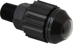 Norgren - 1/8" Male NPTF Bottom Rotowink Pressure Indicator - 15 to 150 psiG, Black Unactuated Color & Green Actuated Color - Industrial Tool & Supply