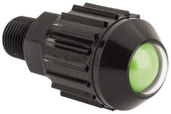 Norgren - 1/8" Male NPTF Bottom Rotowink Pressure Indicator - 15 to 150 psiG, Green Unactuated Color & Red Actuated Color - Industrial Tool & Supply