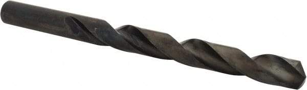 Chicago-Latrobe - Letter W 135° High Speed Steel Jobber Drill - Oxide Finish, Right Hand Cut, Spiral Flute, Straight Shank, 5-1/8" OAL, Split Point - Industrial Tool & Supply