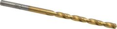 Chicago-Latrobe - #28 135° Cobalt Jobber Drill - TiN Finish, Right Hand Cut, Spiral Flute, Straight Shank, 2-7/8" OAL, Split Point - Industrial Tool & Supply