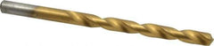 Chicago-Latrobe - 17/64" 135° Cobalt Jobber Drill - TiN Finish, Right Hand Cut, Spiral Flute, Straight Shank, 4-1/8" OAL, Split Point - Industrial Tool & Supply