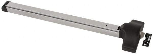 Yale - 30 to 36" Wide Door Range, Aluminum Painted Rim Exit Push Bar - Fits 30 to 36" Door, 2-1/2 Projection - Industrial Tool & Supply