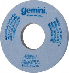 Norton - 14" Diam x 5" Hole x 1" Thick, K Hardness, 60 Grit Surface Grinding Wheel - Aluminum Oxide, Type 1, Medium Grade, 2,320 Max RPM, No Recess - Industrial Tool & Supply