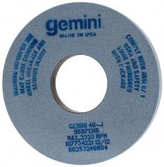 Norton - 14" Diam x 5" Hole x 1-1/2" Thick, J Hardness, 46 Grit Surface Grinding Wheel - Aluminum Oxide, Type 1, Coarse Grade, 2,320 Max RPM, No Recess - Industrial Tool & Supply