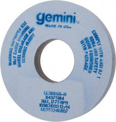 Norton - 14" Diam x 5" Hole x 1-1/2" Thick, H Hardness, 60 Grit Surface Grinding Wheel - Aluminum Oxide, Type 1, Medium Grade, 1,775 Max RPM, No Recess - Industrial Tool & Supply